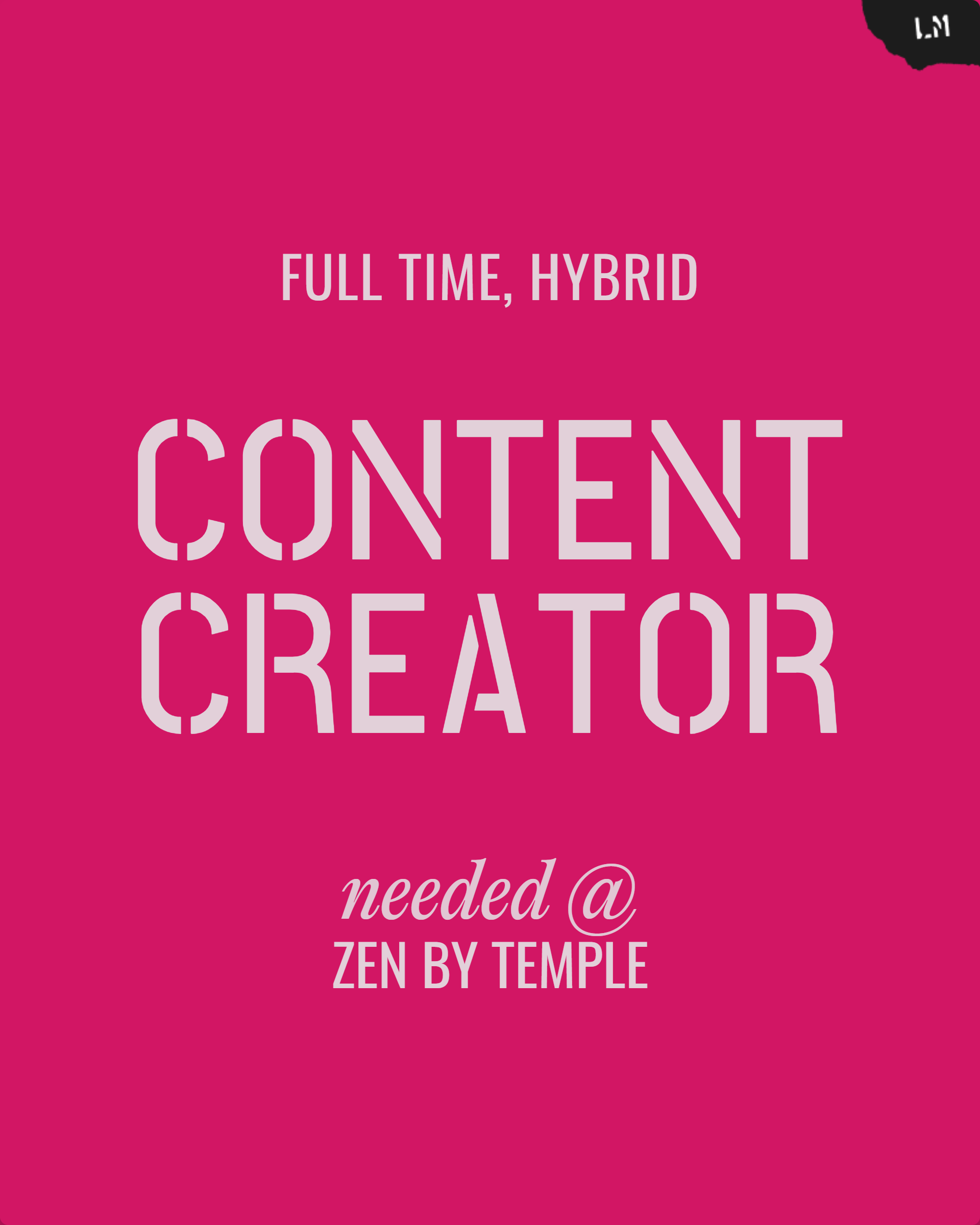 Content Creator / Social Media Manager Cover