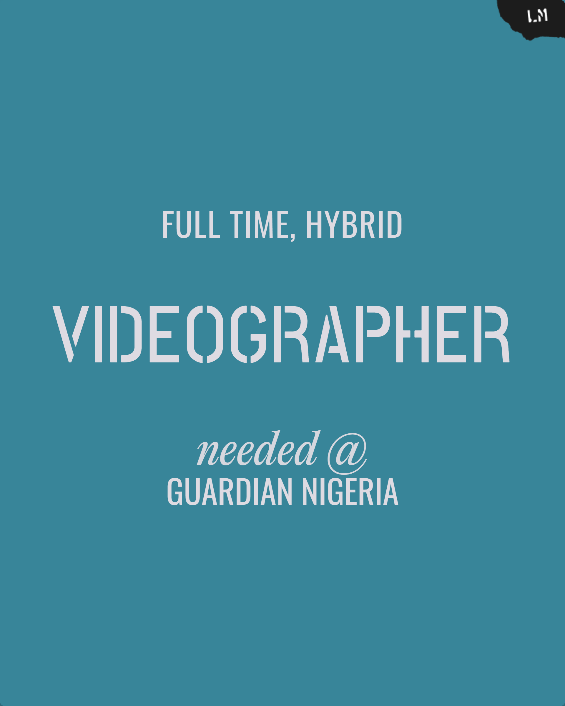 Videographer Cover