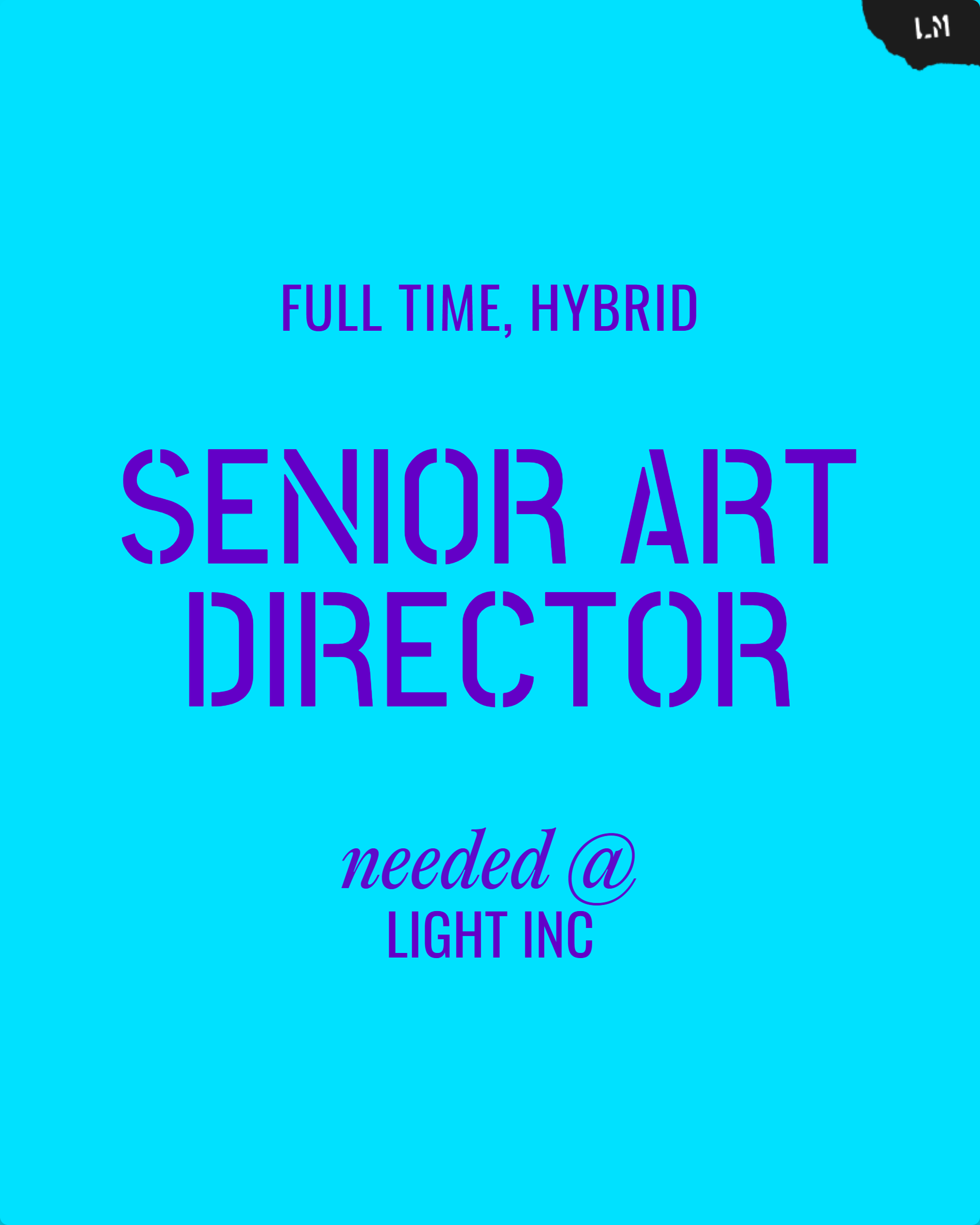 Senior Art Director Cover