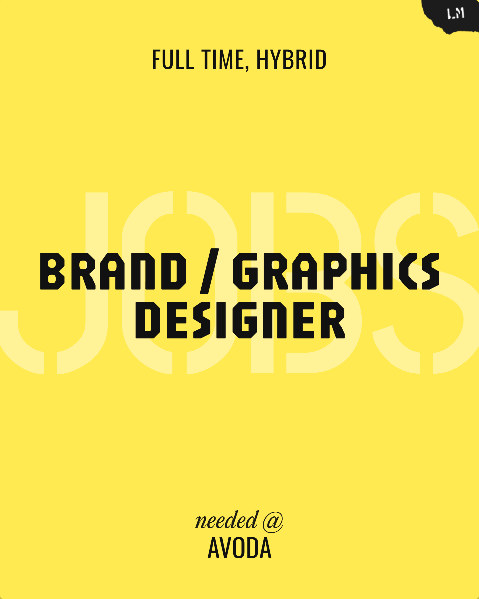 Brand / Graphics Designer Cover