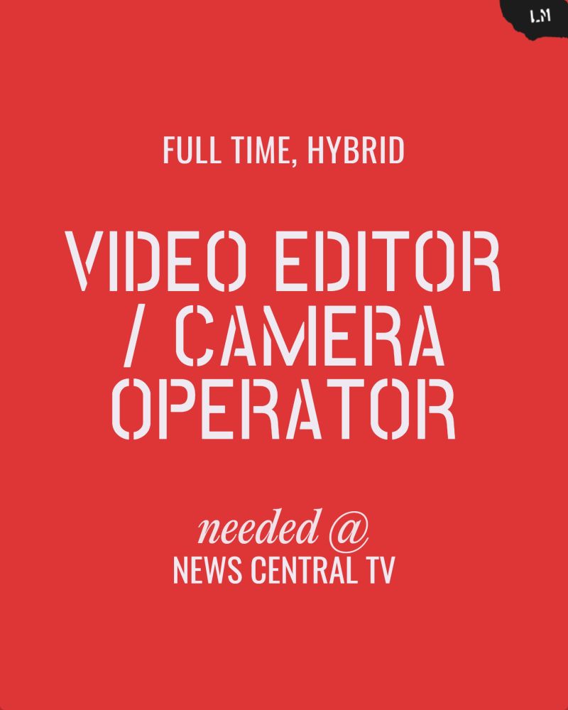 Video Editor / Camera Operator Cover