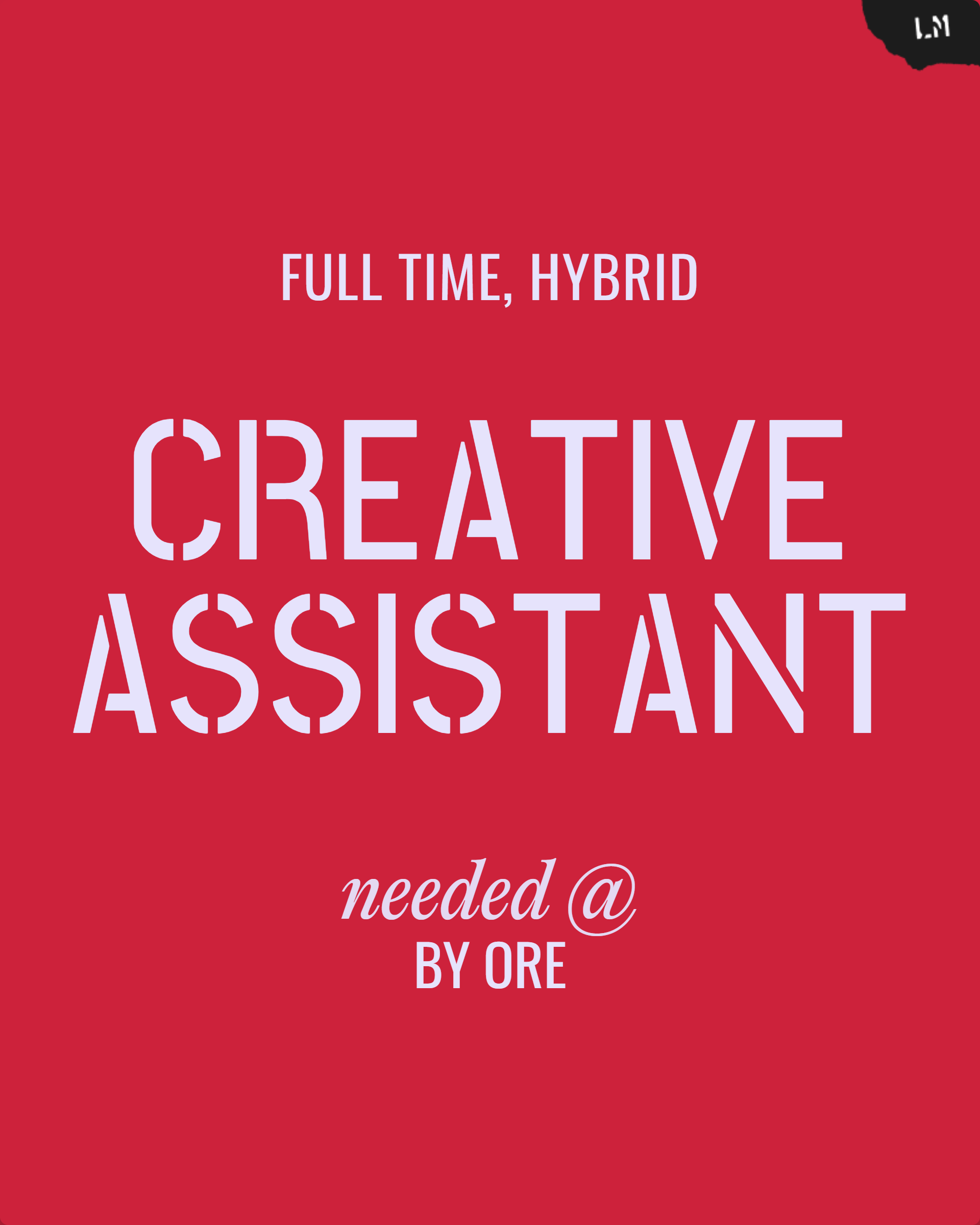 Creative Assistant Cover