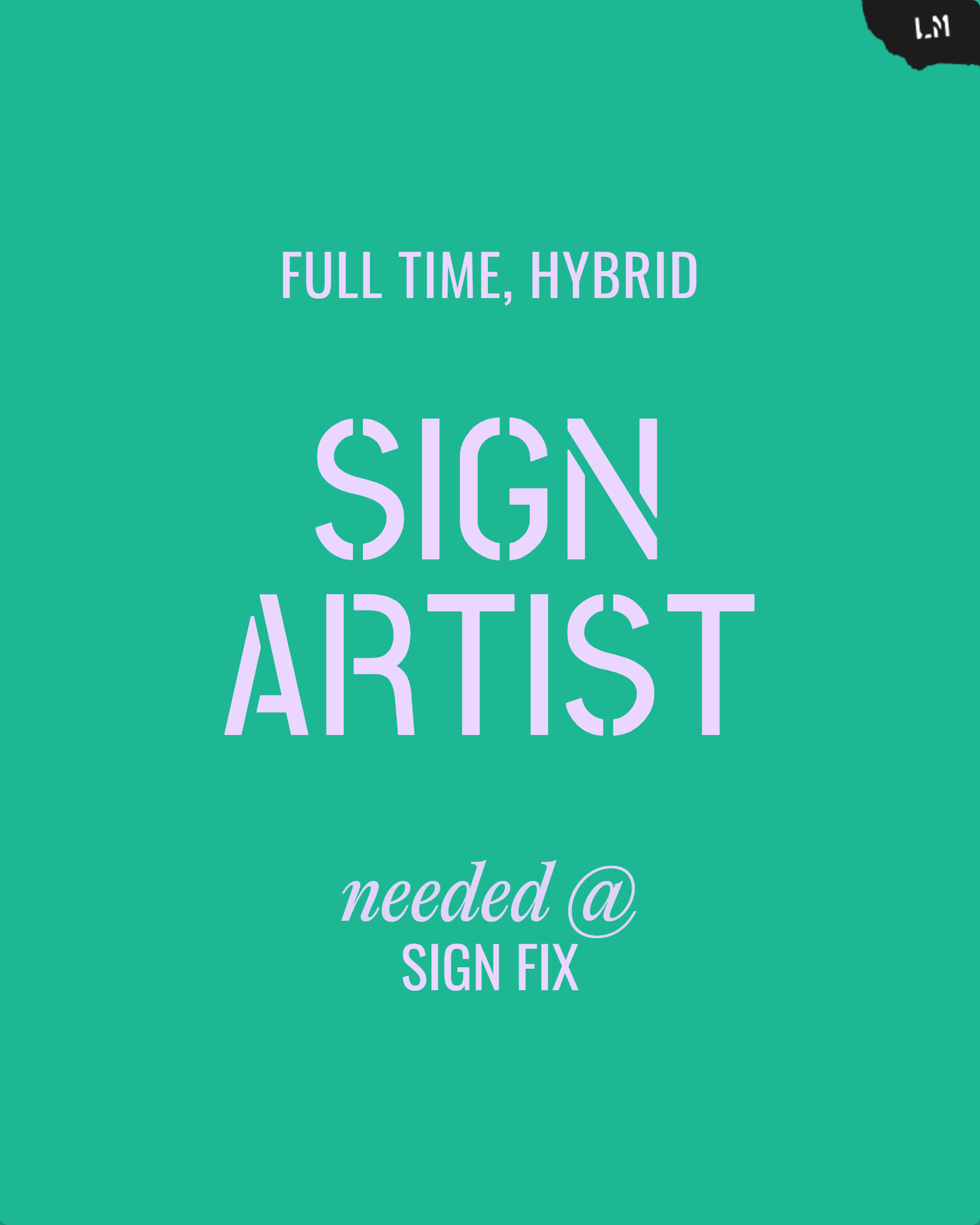 Sign Artist Cover