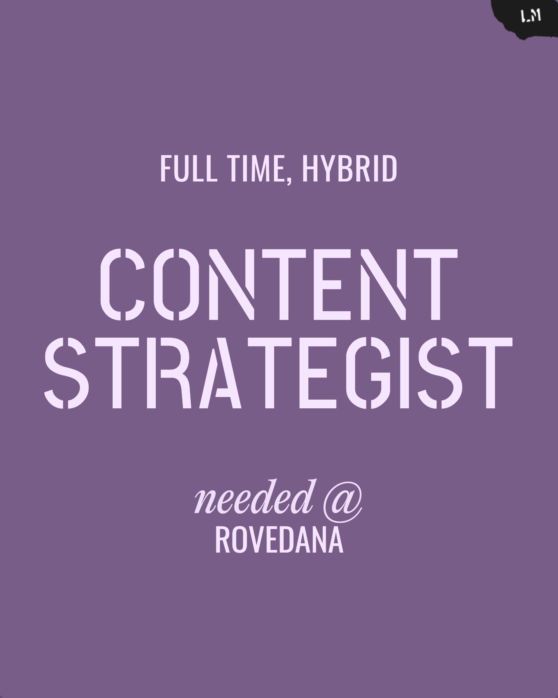 Content Strategist Cover