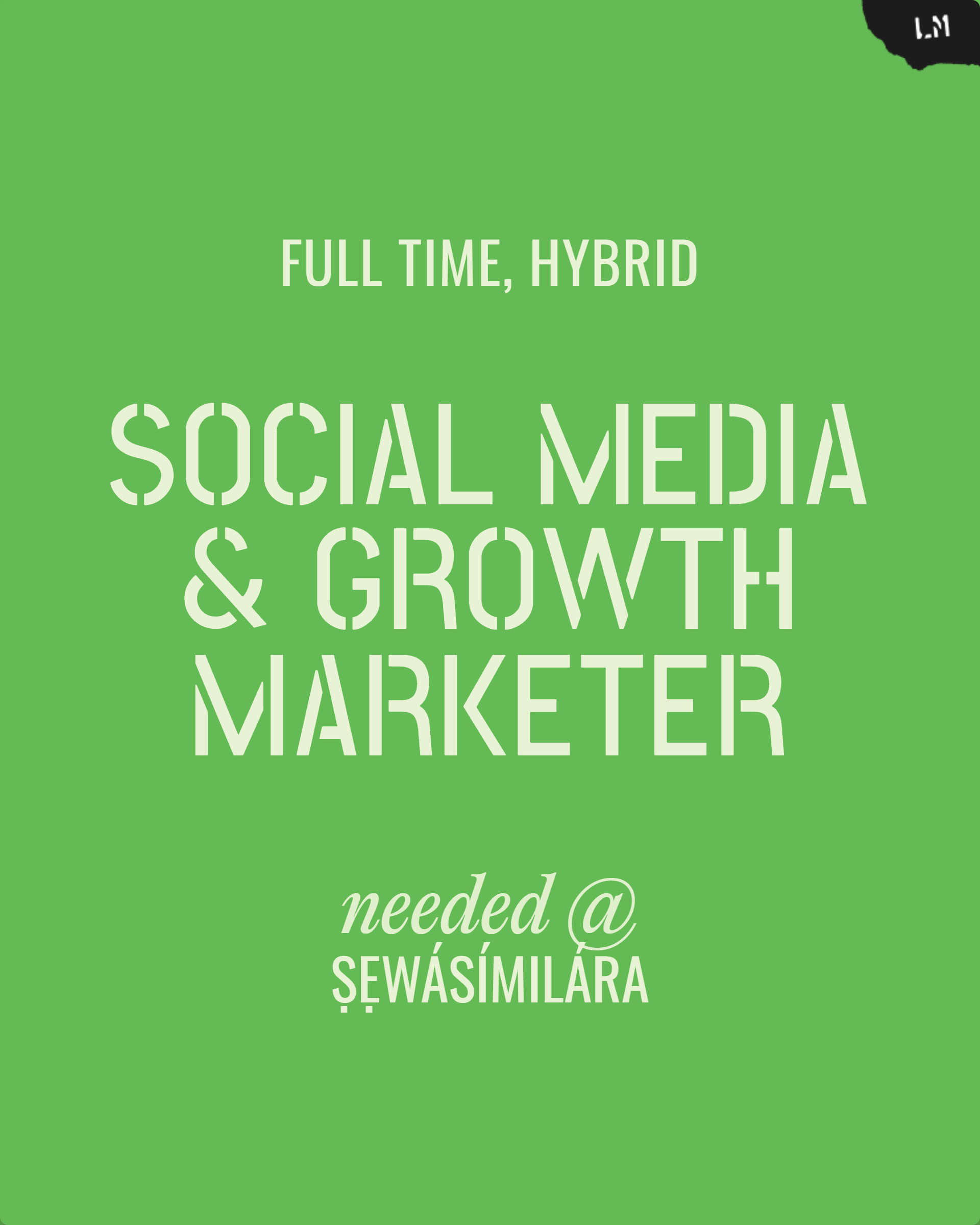 Social Media & Growth Marketer Cover