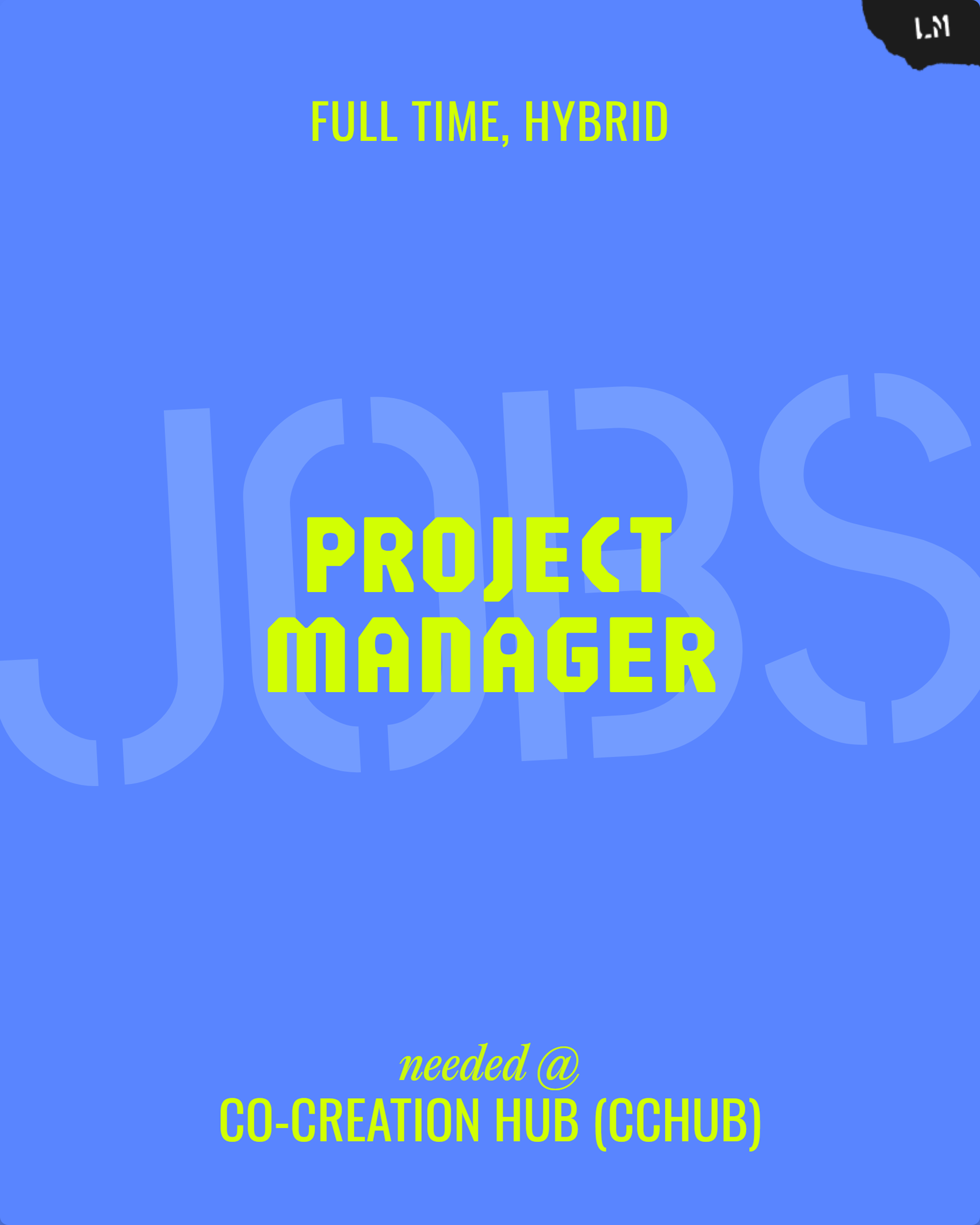 Project Manager Cover